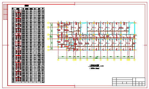 工业六层厂房办公楼建筑结构cad设计施工图_图1