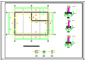 锅炉房钢筋混凝土结构cad设计施工图及设备基础详图-图二