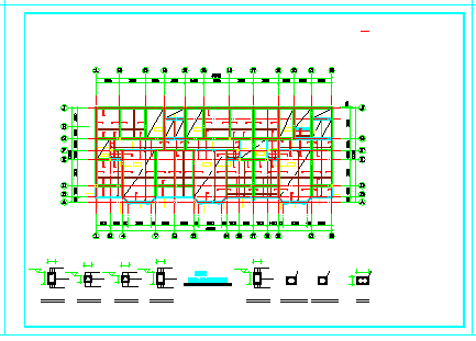 江苏某中学食堂结构cad设计施工图