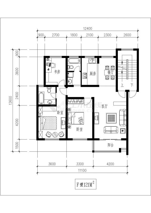 经典独户型住宅设计cad建筑平面方案图纸