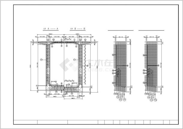 某南盘江大桥（120+220+120m连续钢构）CAD钢结构设计图纸（含施工说明和效果图）-图一