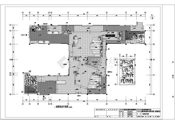 某无锡中科公司办公CAD室内设计施工图（含施工说明和效果图）-图二