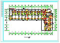 某框剪结构商务楼建筑结构cad设计施工图-图二