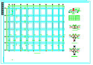 两层框架钢屋面厂房结构cad设计施工图_图1