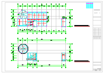 六层商业综合楼办公室结构cad设计施工图-图一
