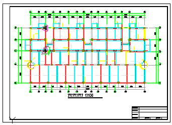 六层住宅楼底部框架抗震墙结构cad设计施工图_图1