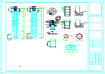 民族中学综合楼混合结构cad设计施工图