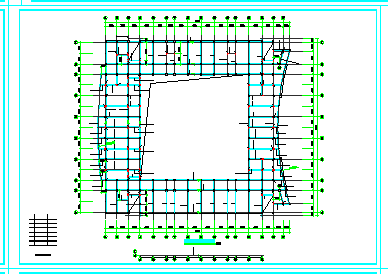 某框架教学楼结构施工设计cad图纸