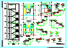 某地五层办公楼框架结构cad设计施工图纸-图二