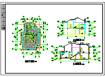 某欧式别墅建筑结构cad设计施工图_图1
