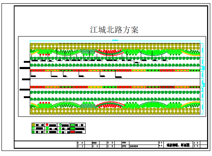 某城市道路绿化设计图纸