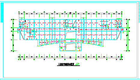 七层框架结构办公楼施工cad设计图纸_图1