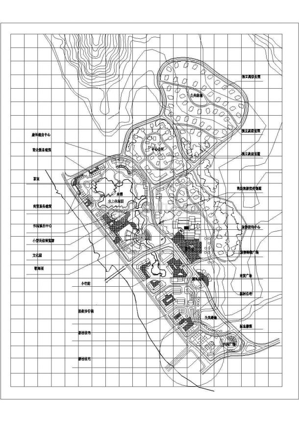 某瑞安化成洞风景区详细规划CAD景观设计方案施工图（含效果图和总体布置图）-图一