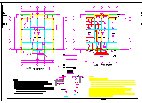 某地区三层别墅结构cad设计施工图_图1