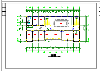 某五层框架办公楼建筑结构cad施工图
