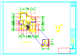 某地区小型别墅结构设计cad施工图-图二