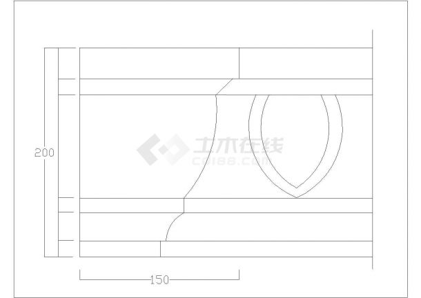 CAD装饰图库建筑设计包含窗门线-图一