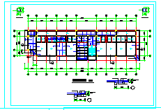 某学校四层教学楼框架结构cad设计施工图