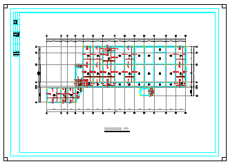 某地四层幼儿园结构cad设计施工图-图二