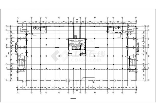 2.1万平米18层框架结构商住楼平立面设计CAD图纸（1-4层商用/含阁楼层）-图二