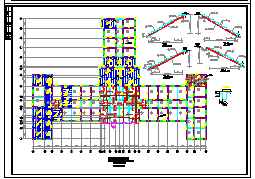 中医院框架结构门诊楼cad设计施工图纸-图二