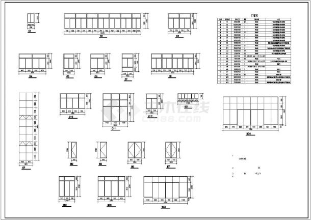 某学校高层宿舍楼建筑设计cad图，面积5278平方米-图二