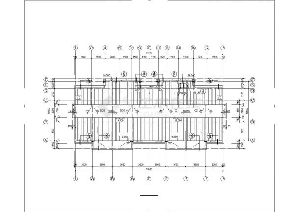3100平米7层砖混结构住宅楼平立剖面设计CAD图纸（含架空层）-图一