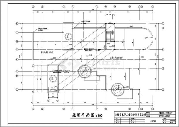 寿县某地三层幼儿园建筑设计施工图（含设计说明）-图一
