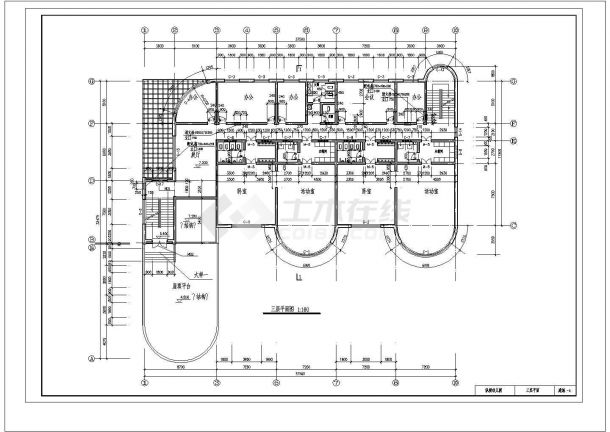 三层框混幼儿园建筑结构全套施工图（含工程量计算）-图二