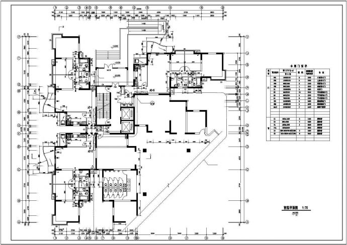 杭州市平锦嘉园小区1.8万平米19层框架结构住宅楼平立剖面设计CAD图纸_图1