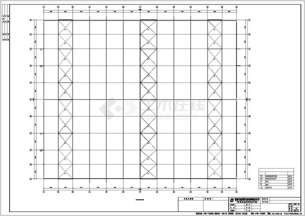 郑州市某机械加工厂单层门式钢结构厂房全套建筑设计CAD图纸-图一