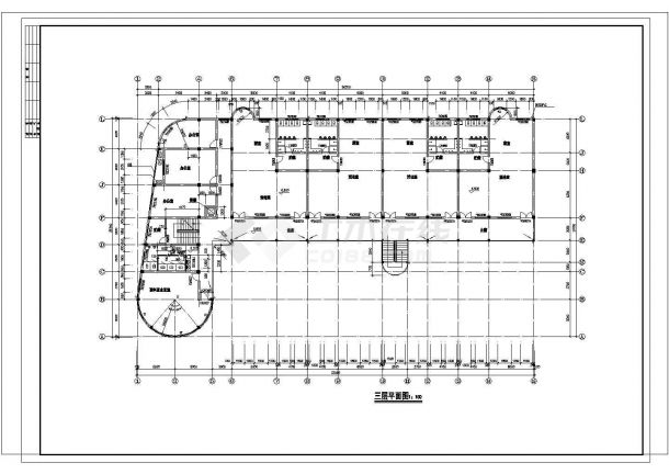 3176平方米小区幼儿园教学楼规划设计施工cad图，共十九张-图一