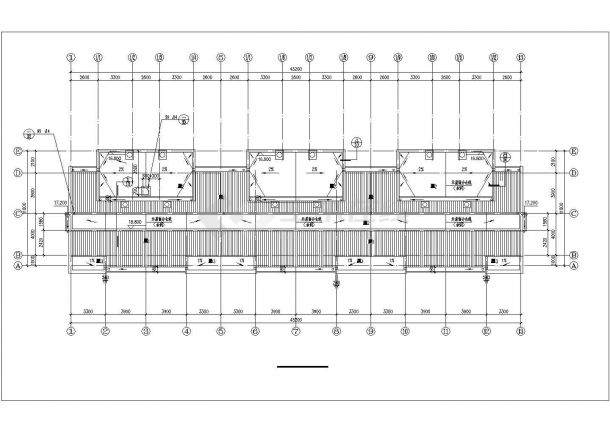 3200平米6层砖混结构住宅楼全套平立剖面设计CAD图纸（含架空层）-图一
