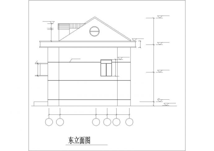 370平米2层砖混结构双拼民居楼建筑设计CAD图纸（含结构图）_图1