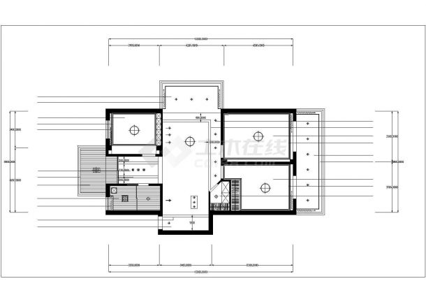 武汉鑫苑世家小区115平米户型全套装修施工设计CAD图纸-图一