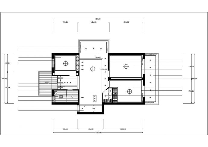 武汉鑫苑世家小区115平米户型全套装修施工设计CAD图纸_图1
