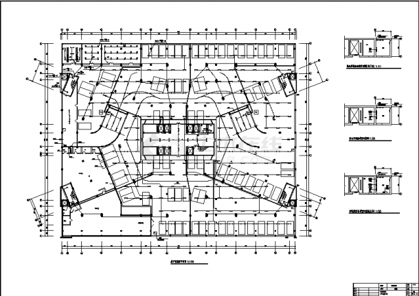 6层市中心医院外科大楼电气系统设计施工cad图纸（含说明）-图二