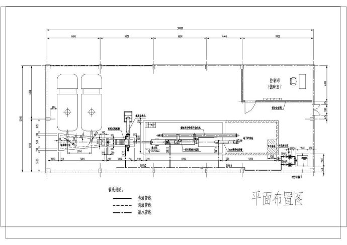 某省大型粪便处理站CAD布置图_图1