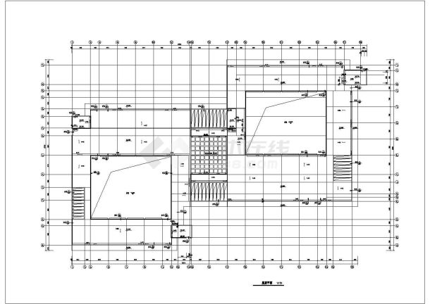 南通大学教学楼建筑施工cad图，共二十四张-图二