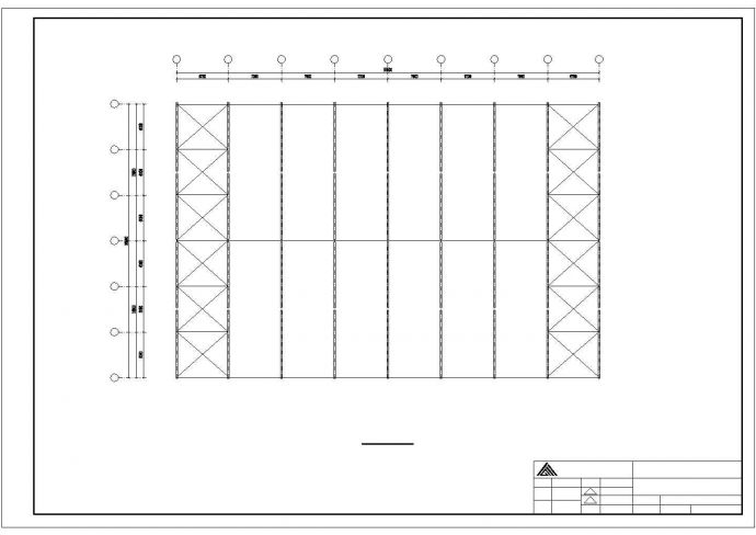 呼和浩特市某大型钢材厂单层钢结构厂房全套建筑设计CAD图纸_图1