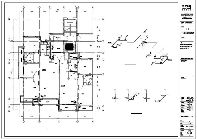 [辽宁]32层欧式风格高级住宅小区给排水全套图纸_图1