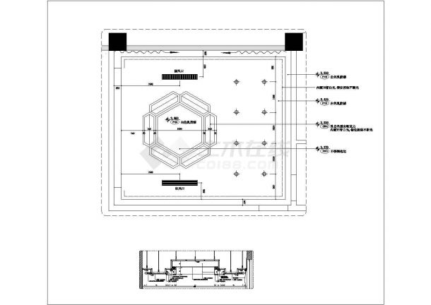 广东海天味业公司多层综合楼室内装修设计cad全套施工图（含设计说明）-图一