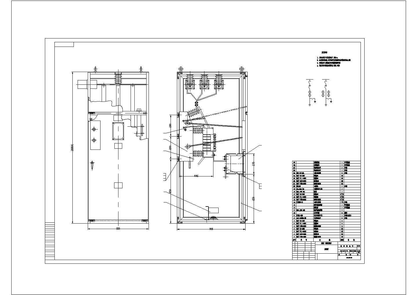 某设备控制总装设计CAD图