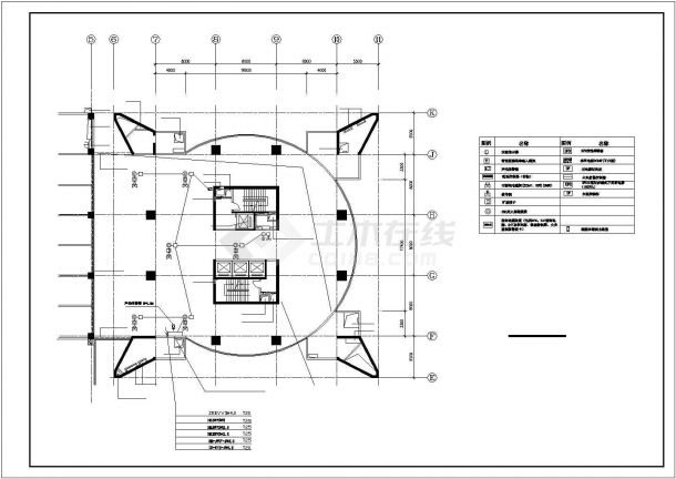 武汉市南江路某2层商业综合楼平面电气灭火系统设计CAD图纸-图二