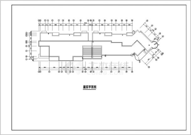 江苏省南通市招商国际城高层住宅小区装修设计CAD图纸-图一