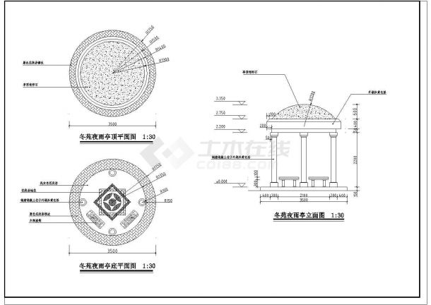 江苏省宿迁市四季家园景观环境全套设计施工CAD方案-图二