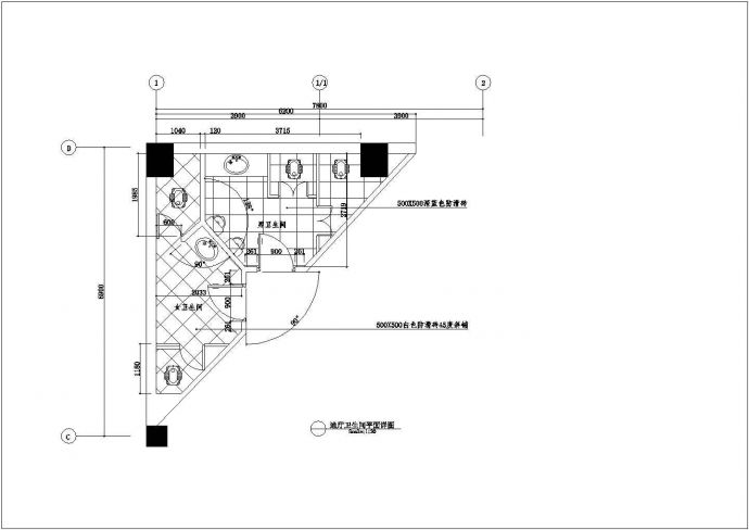 某五星级大酒店艾威茵大酒店十二层美洲套房立面图CAD图纸_图1