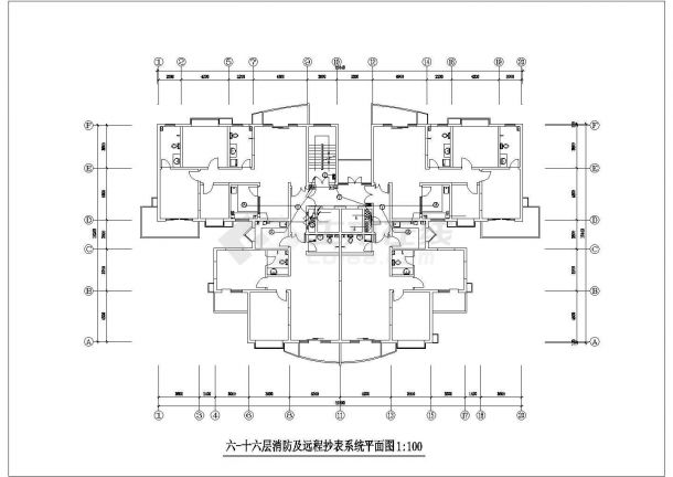 湘潭市某临街16层商业综合大厦全套消防系统设计CAD图纸-图一