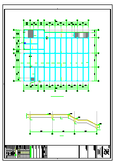 [江苏]地上二层框架结构文艺楼结构cad设计施工图-图二