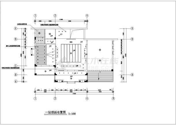 410平米3层框混结构单体别墅全套装修施工设计CAD图纸-图一
